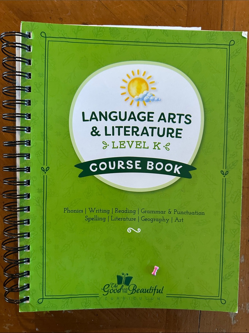 Used Language Arts & Literature Course Book Level K The Good and The Beautiful